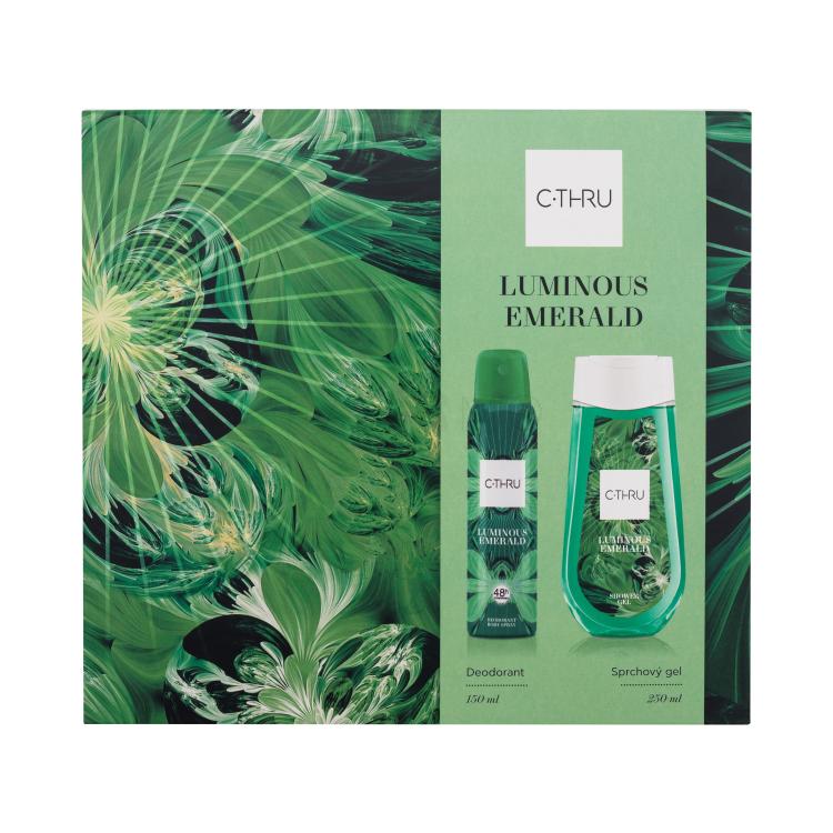 C-THRU Luminous Emerald Set cadou Deodorant 150 ml + gel de duș 250 ml