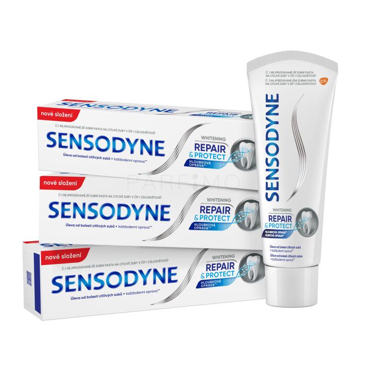 Sensodyne Repair &amp; Protect Whitening Trio Pastă de dinți Set