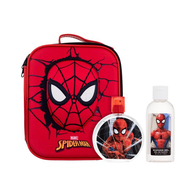 Marvel Spiderman Set Set cadou Apă de toaletă 100 ml + gel de duș 100 ml + geantă de cosmetice