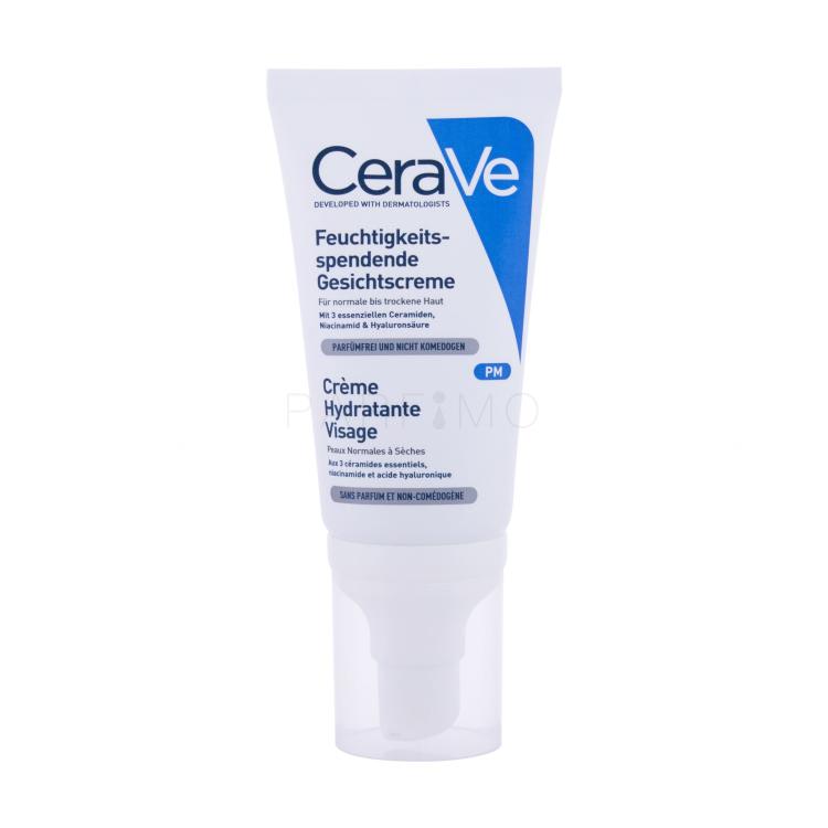 CeraVe Moisturizing Facial Lotion Cremă de noapte pentru femei 52 ml Cutie cu defect