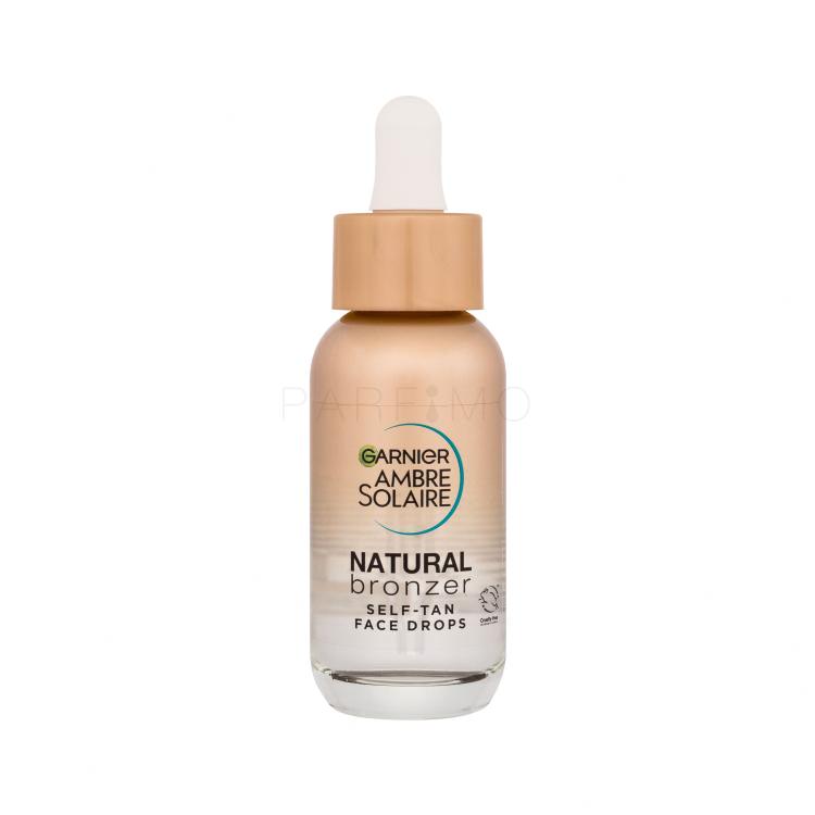 Garnier Ambre Solaire Natural Bronzer Self-Tan Face Drops Autobronzant 30 ml Cutie cu defect