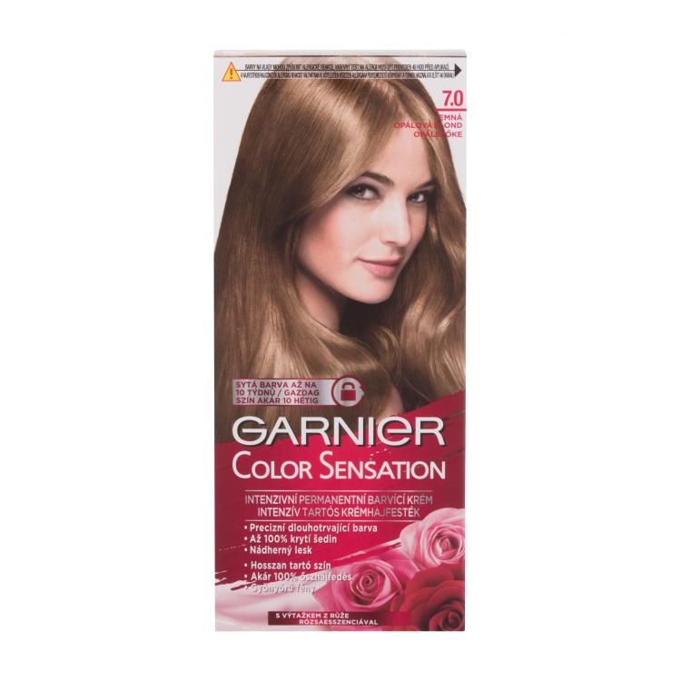 Garnier Color Sensation Vopsea de păr pentru femei 40 ml Nuanţă 7,0 Delicate Opal Blond Cutie cu defect