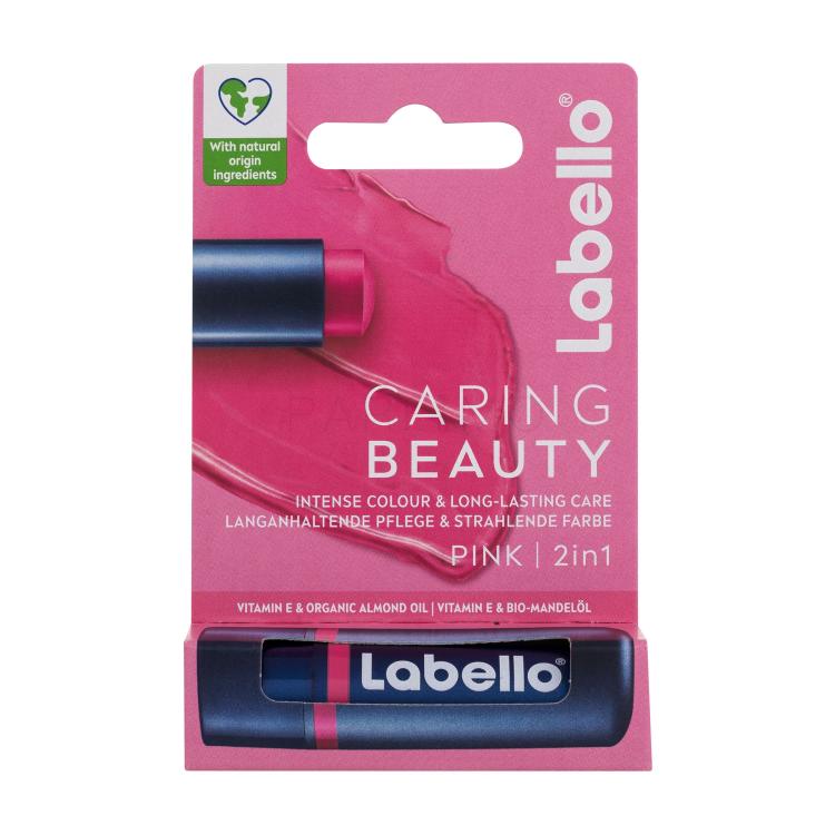 Labello Caring Beauty Balsam de buze pentru femei 4,8 g Nuanţă Pink