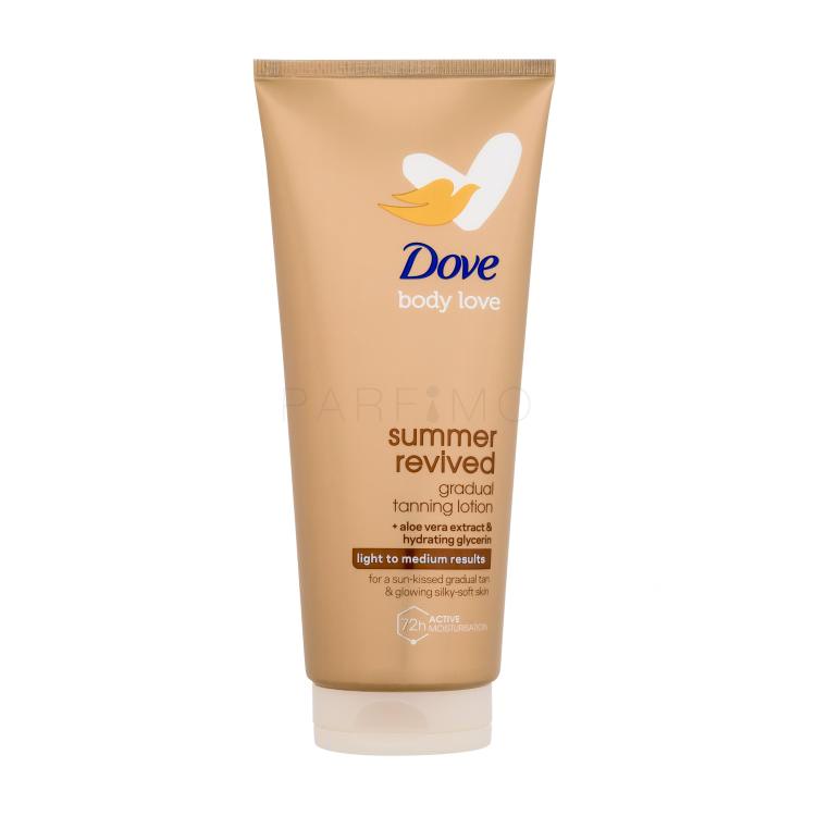 Dove Body Love Summer Revived Gradual Tanning Lotion Autobronzant pentru femei 200 ml Nuanţă Light to Medium