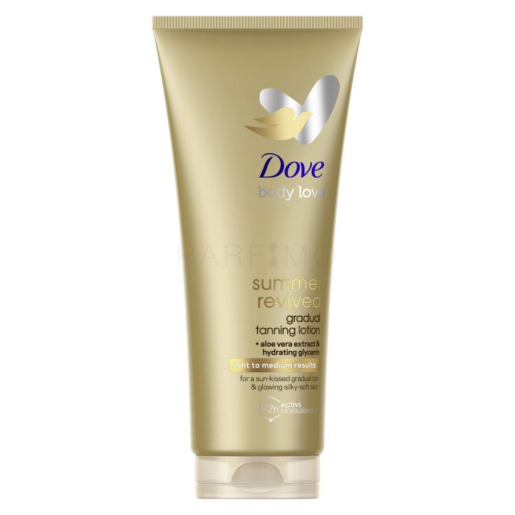 Dove Body Love Summer Revived Gradual Tanning Lotion Autobronzant pentru femei 200 ml Nuanţă Light to Medium