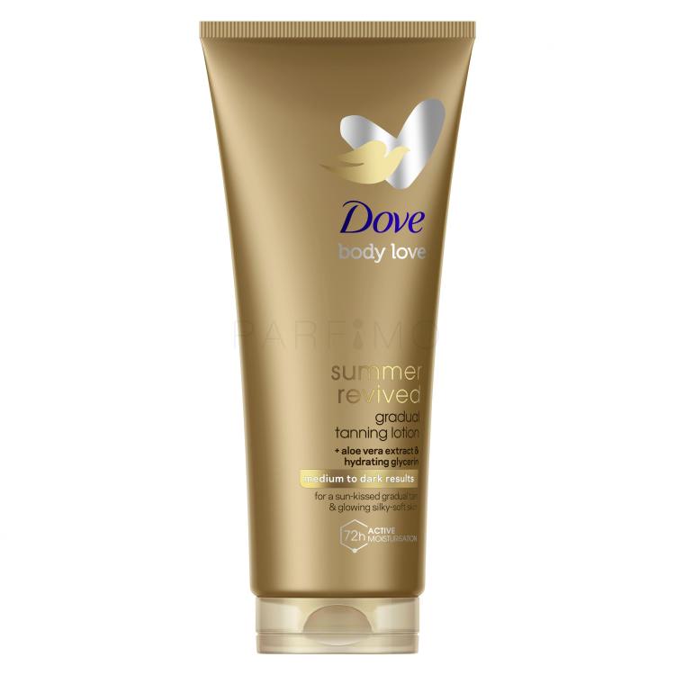 Dove Body Love Summer Revived Gradual Tanning Lotion Autobronzant pentru femei 200 ml Odstín Medium to Dark