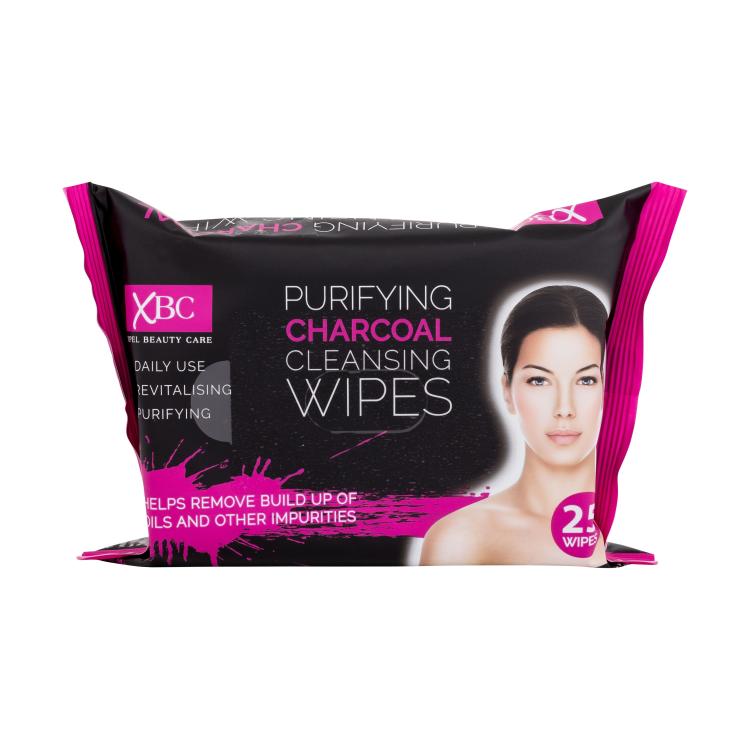 Xpel Purifying Charcoal Cleansing Wipes Șervețele faciale pentru femei 25 buc