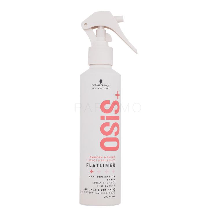 Schwarzkopf Professional Osis+ Flatliner Heat Protection Spray Protecție termică pentru femei 200 ml Sticla cu defect