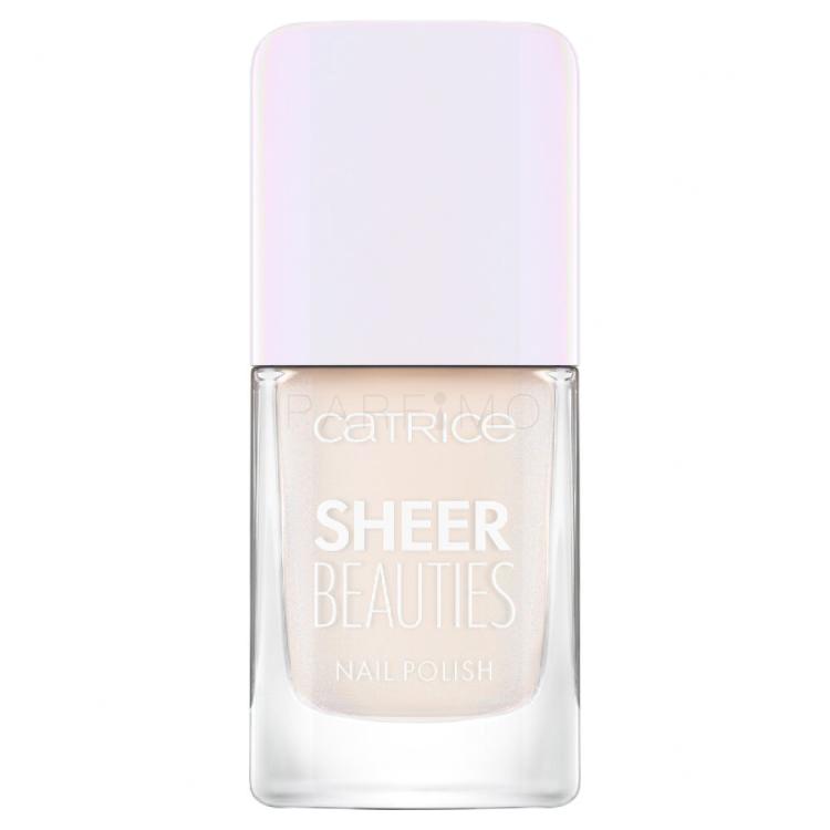 Catrice Sheer Beauties Nail Polish Lac de unghii pentru femei 10,5 ml Nuanţă 010 Milky Not Guilty