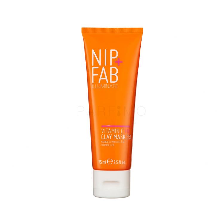 NIP+FAB Illuminate Vitamin C Fix Clay Mask 3% Mască de față pentru femei 75 ml