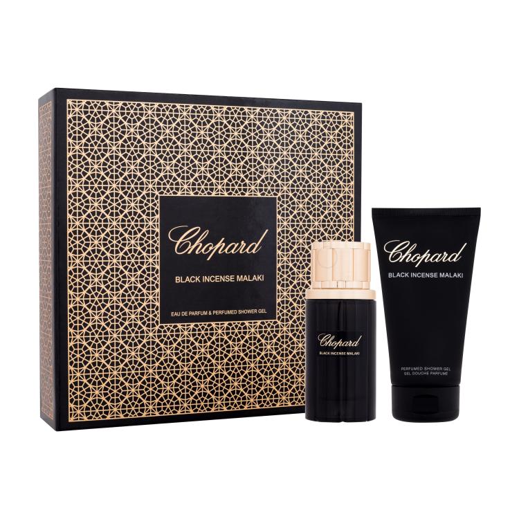 Chopard Malaki Black Incense Set cadou Apă de parfum 80 ml + gel de duș 150 ml