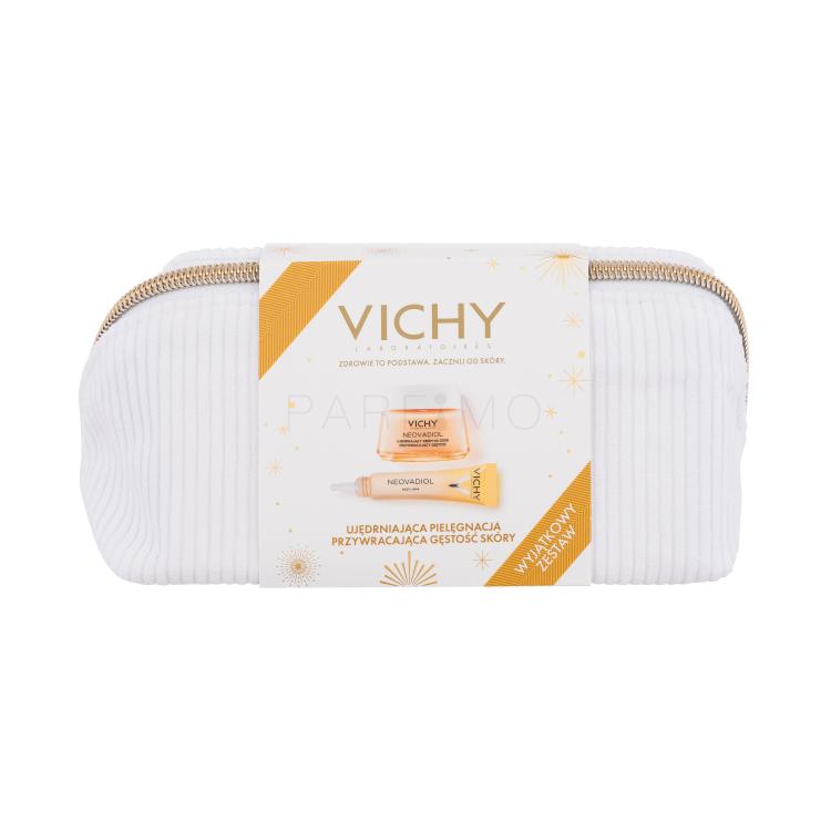 Vichy Neovadiol Peri-Menopause Set cadou Crema de zi Neovadiol Peri-Menopause Redensifying Lifting Day Cream 50 ml + ingrijire pentru ochi si buze Neovadiol Eye &amp; Lip Care 15 ml + geantă cosmetică