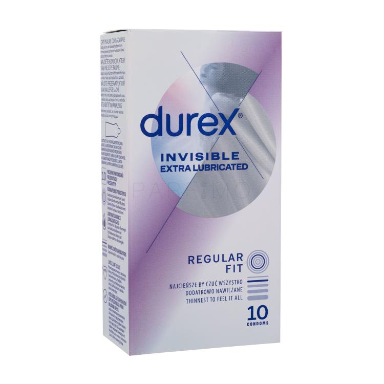 Durex Invisible Extra Lubricated Prezervative pentru bărbați Set