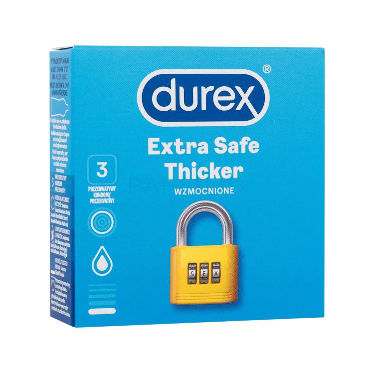 Durex Extra Safe Thicker Prezervative pentru bărbați Set