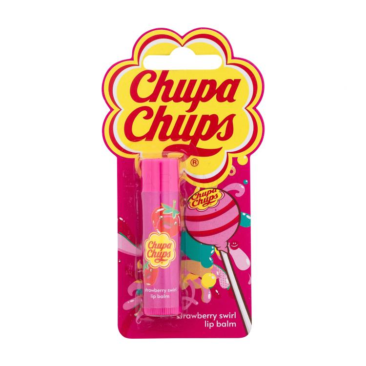 Chupa Chups Lip Balm Strawberry Swirl Balsam de buze pentru copii 4 g