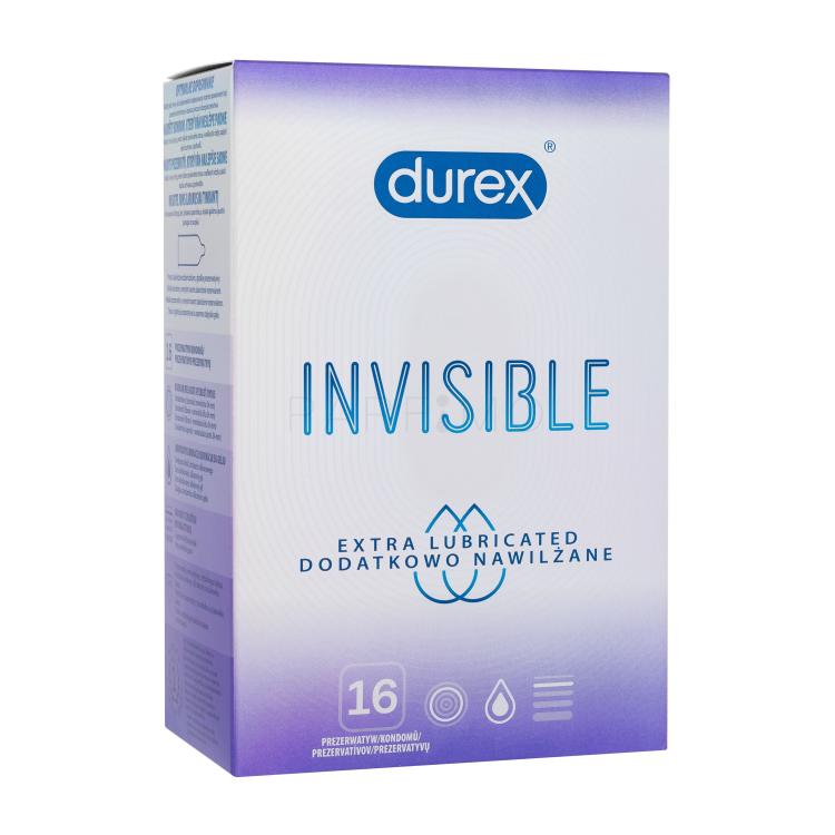 Durex Invisible Extra Lubricated Prezervative pentru bărbați Set