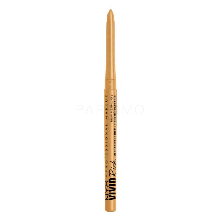 NYX Professional Makeup Vivid Rich Mechanical Liner Creion de ochi pentru femei 0,28 g Nuanţă 01 Amber Stunner