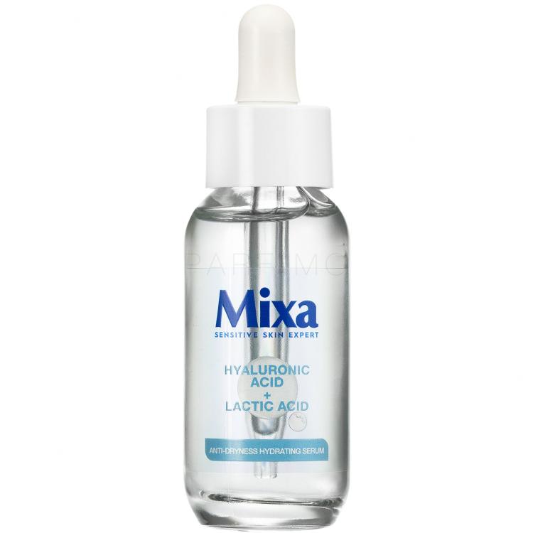 Mixa Hyaluronic Acid + Lactic Acid Anti-Dryness Hydrating Serum Ser facial pentru femei 30 ml