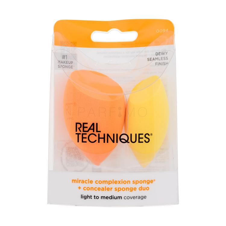 Real Techniques Miracle Complexion Sponge + Concealer Sponge Duo Aplicatoare pentru femei Set