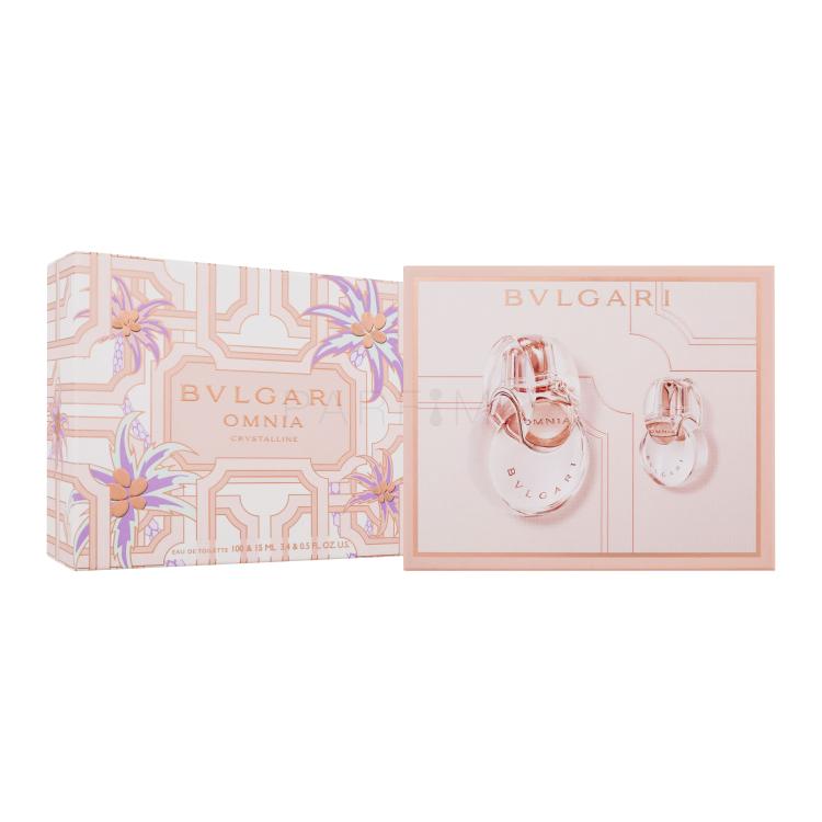 Bvlgari Omnia Crystalline Set cadou Apă de toaletă 100 ml + apă de toaletă 15 ml