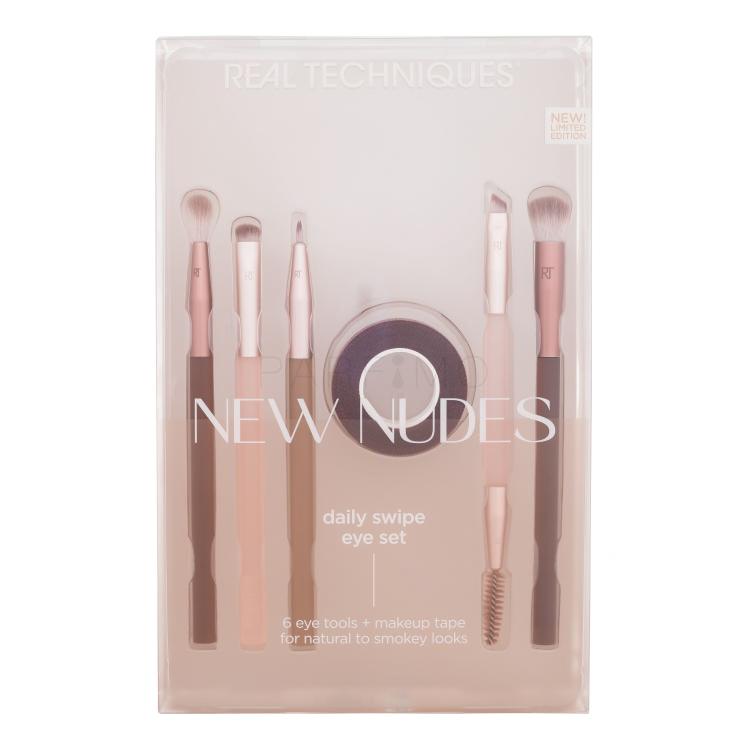 Real Techniques New Nudes Daily Swipe Eye Set Pensule pentru femei Set