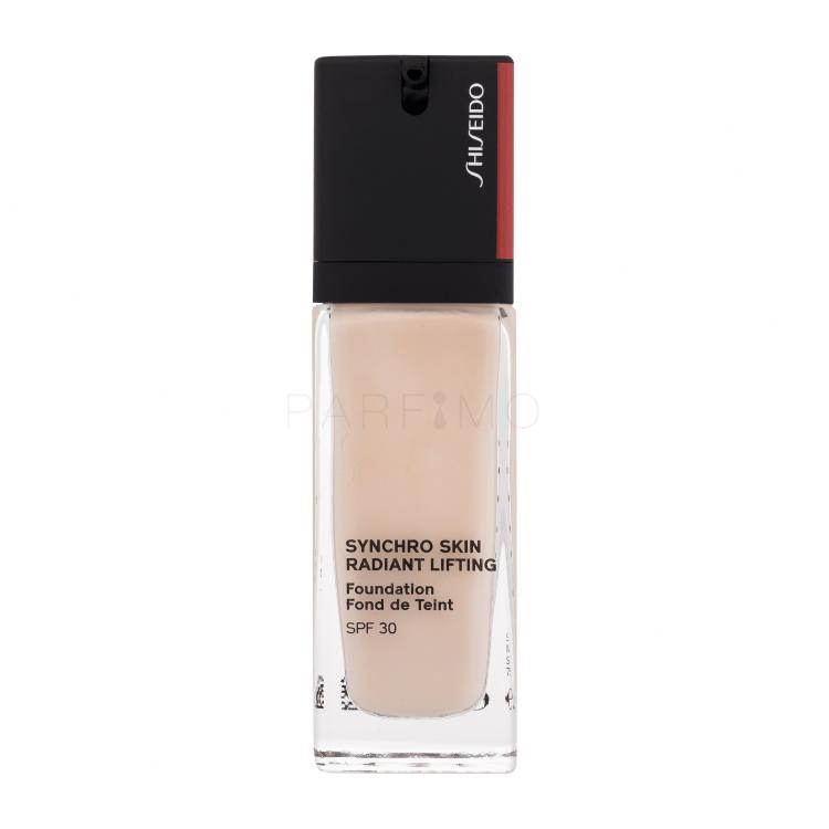 Shiseido Synchro Skin Radiant Lifting SPF30 Fond de ten pentru femei 30 ml Nuanţă 110 Alabaster