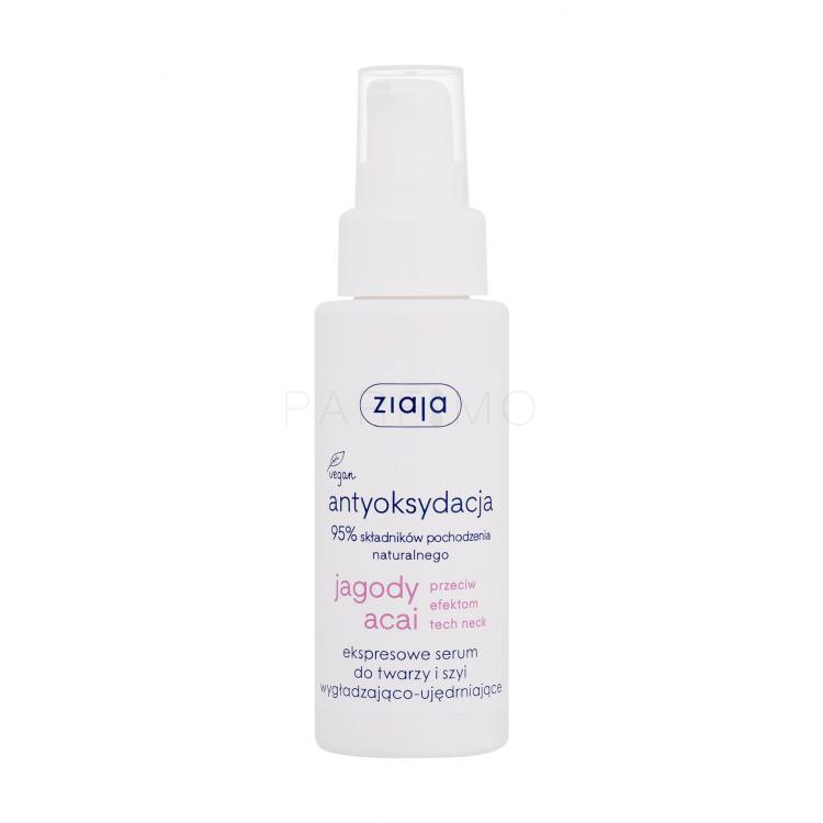 Ziaja Acai Berry Antioxidation Express Face And Neck Serum Ser facial pentru femei 50 ml