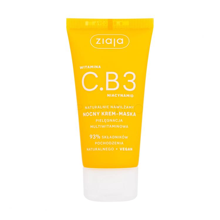 Ziaja Vitamin C.B3 Niacinamide Night Cream-Mask Cremă de noapte pentru femei 50 ml