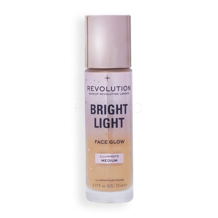 Makeup Revolution London Bright Light Face Glow Fond de ten pentru femei 23 ml Nuanţă Illuminate Medium