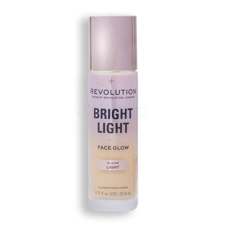 Makeup Revolution London Bright Light Face Glow Fond de ten pentru femei 23 ml Nuanţă Gleam Light