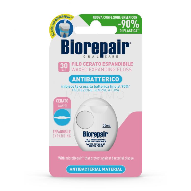 Biorepair Antibacterial Waxed Expanding Floss Ață dentară 1 buc