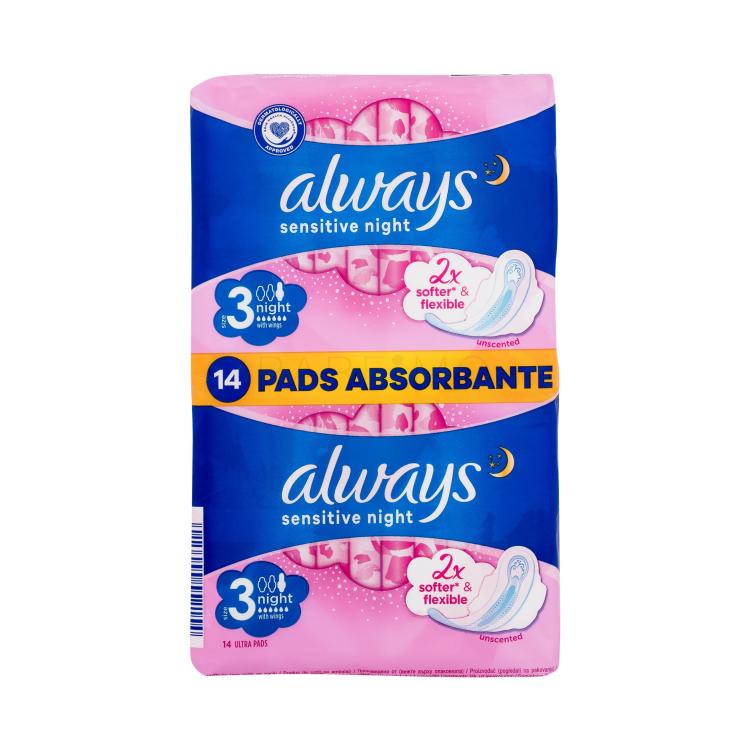 Always Sensitive Night Absorbant pentru femei Set