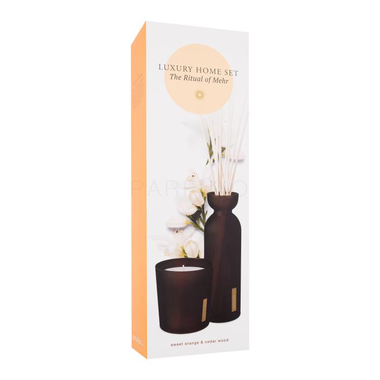Rituals The Ritual Of Mehr Luxury Home Set Set cadou Lumanare parfumata The Ritual Of Mehr Energising Scented Candle 290 g + betisoare parfumate The Ritual Of Mehr Soul Uplifting Fragrance Sticks 250 ml