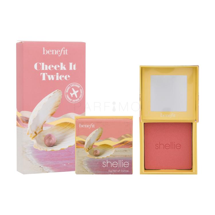 Benefit Shellie Blush Cheek It Twice Set cadou Fard de obraz 2 x 6 g