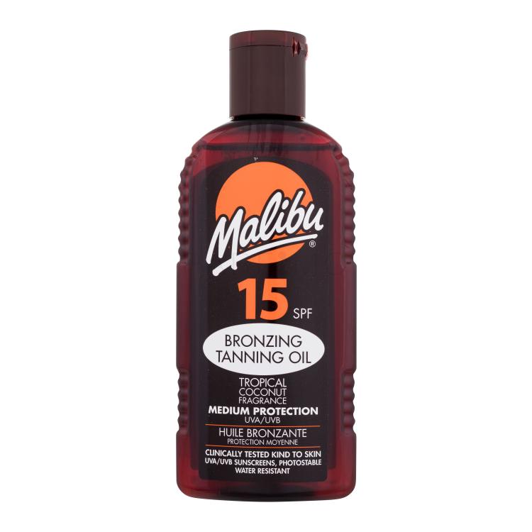 Malibu Bronzing Tanning Oil SPF15 Pentru corp pentru femei 200 ml