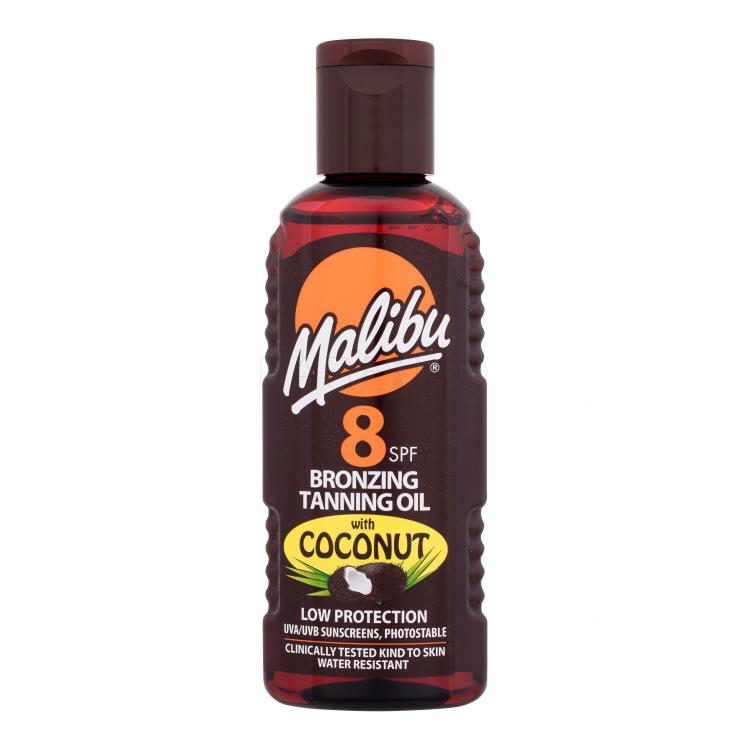 Malibu Bronzing Tanning Oil Coconut SPF8 Pentru corp pentru femei 100 ml