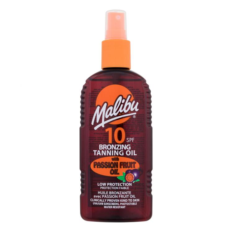 Malibu Bronzing Tanning Oil Passion Fruit Oil SPF10 Pentru corp pentru femei 200 ml