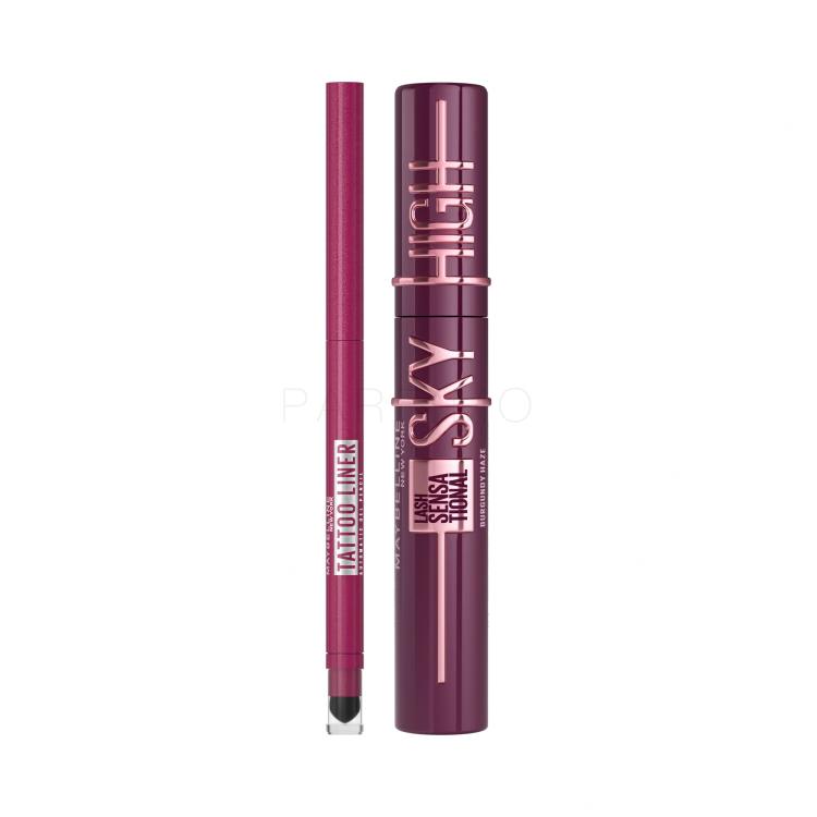 Set Mascara Maybelline Lash Sensational Sky High + Creion de ochi Maybelline Tattoo Liner Automatic Gel Pencil