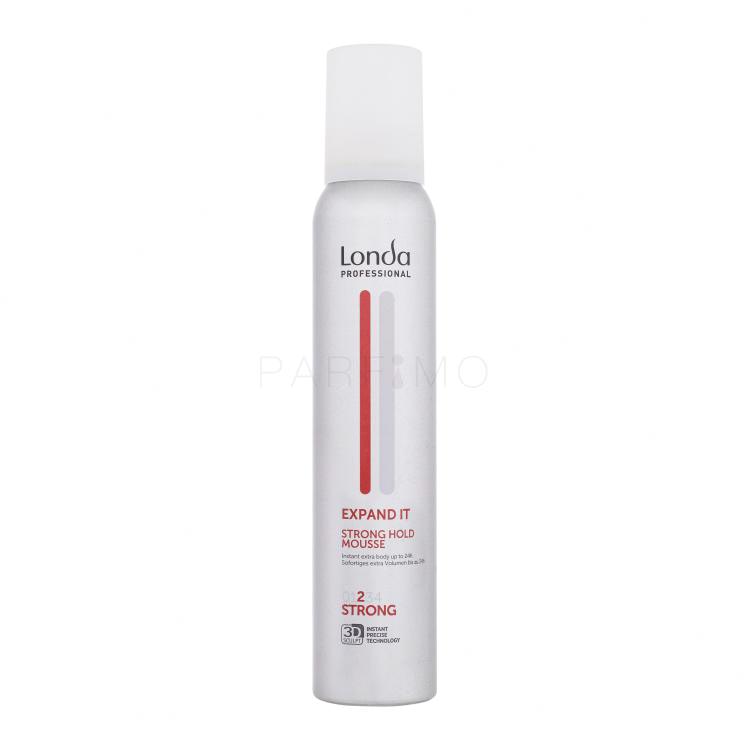 Londa Professional Expand It Strong Hold Mousse Spumă de păr pentru femei 200 ml