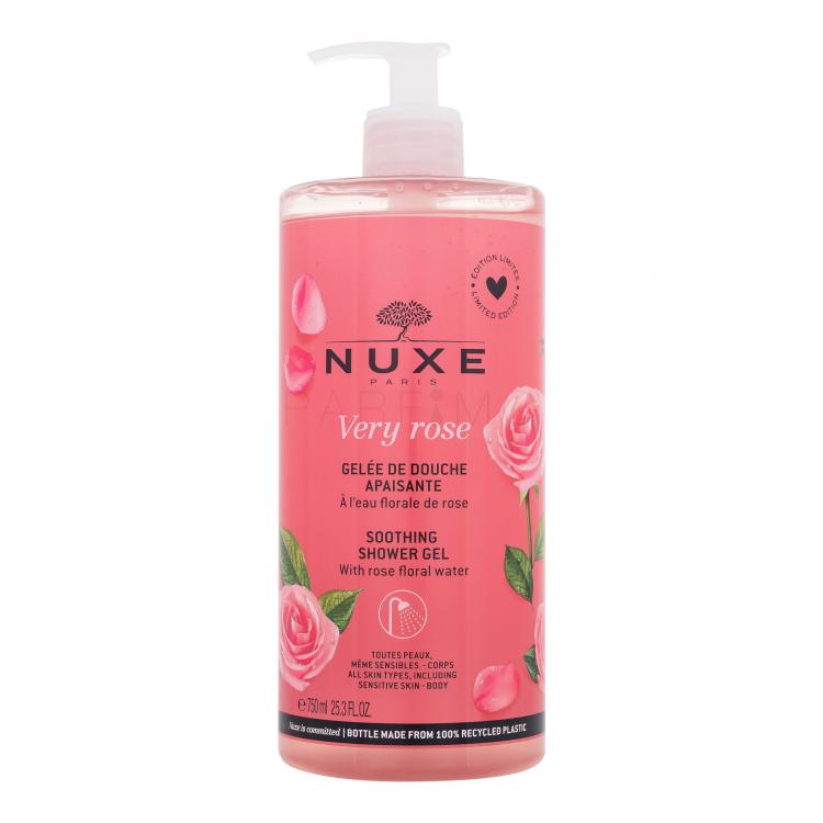 NUXE Very Rose Soothing Shower Gel Gel de duș pentru femei 750 ml