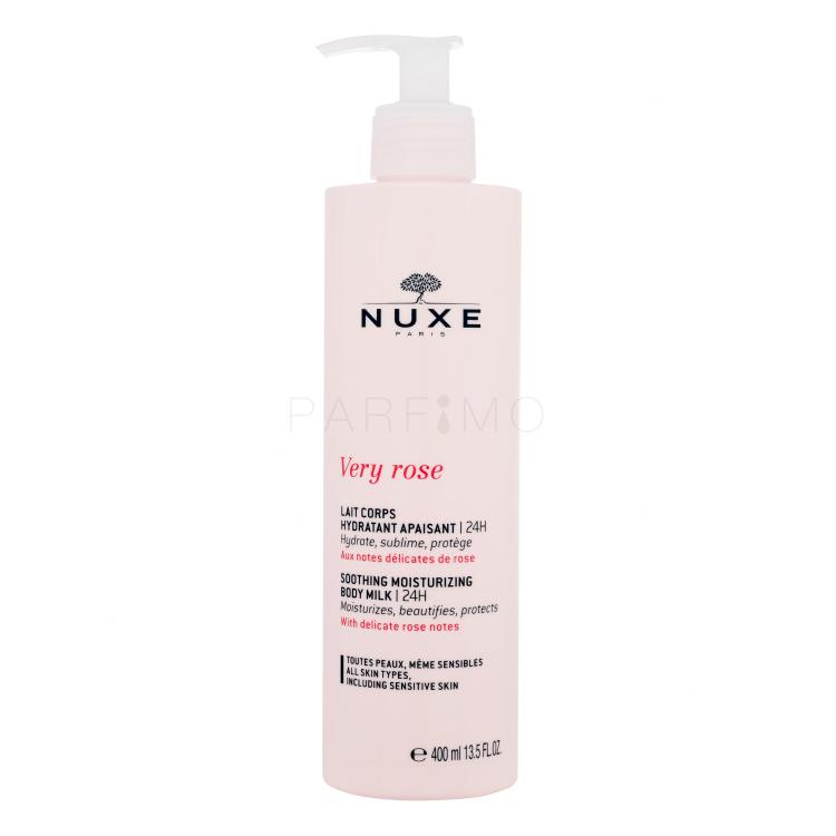 NUXE Very Rose Soothing Moisturizing Body Milk Lapte de corp pentru femei 400 ml