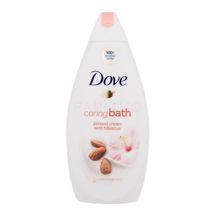 Dove Caring Bath Almond Cream With Hibiscus Spumă de baie pentru femei 450 ml