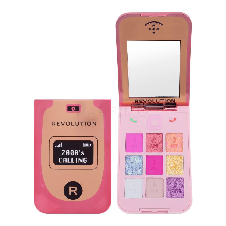 Makeup Revolution London Y2K Baby Flip Phone Eyeshadow Palette Fard de pleoape pentru femei 3,6 g Nuanţă 2000&#039;s Calling