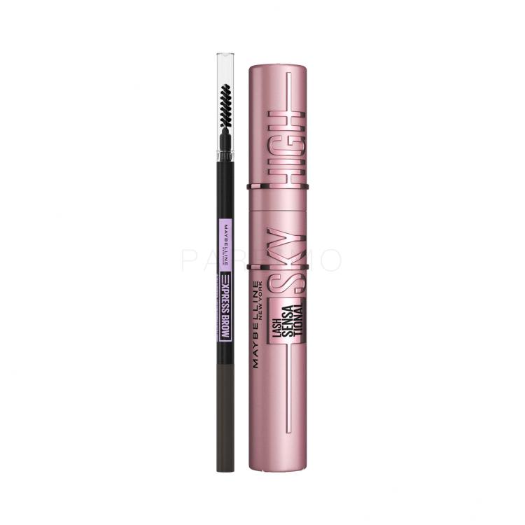 Set Mascara Maybelline Lash Sensational Sky High + Creion Maybelline Express Brow Ultra Slim