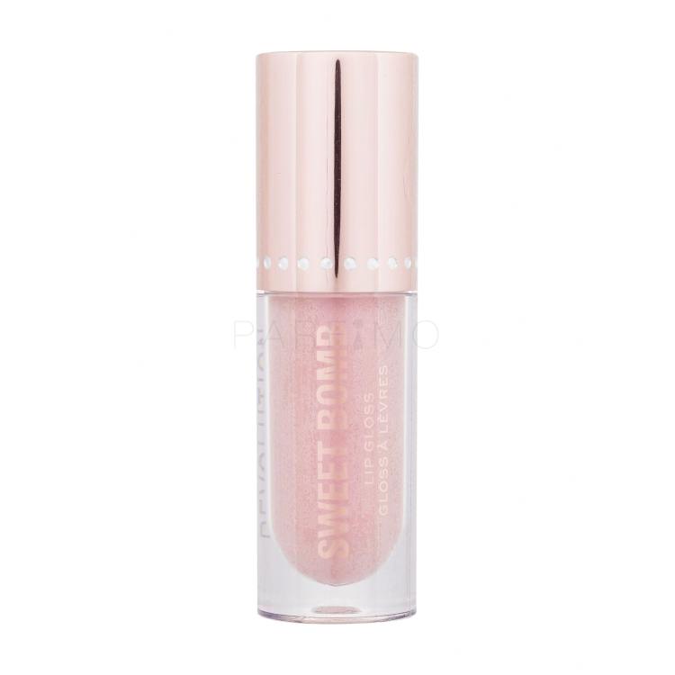 Makeup Revolution London Y2K Baby Sweet Bomb Lip Gloss Luciu de buze pentru femei 4,5 ml Nuanţă Vanilla Ice White Holo