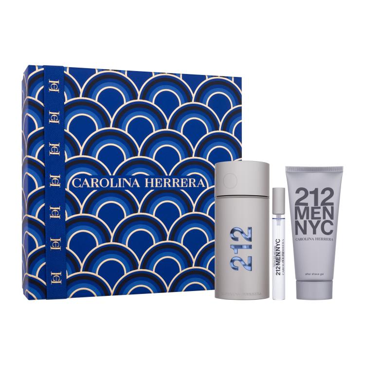 Carolina Herrera 212 NYC Men Set cadou Apă de toaletă 100 ml + Apă de toaletă 10 ml + balsam după ras 100 ml