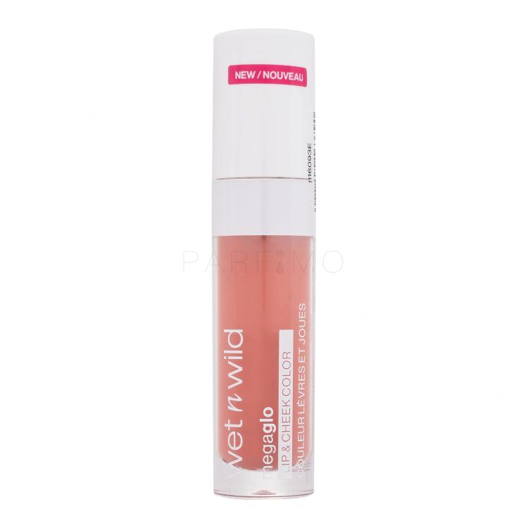 Wet n Wild MegaGlo Lip &amp; Cheek Color Ruj de buze pentru femei 6,5 ml Nuanţă Rosy Romance