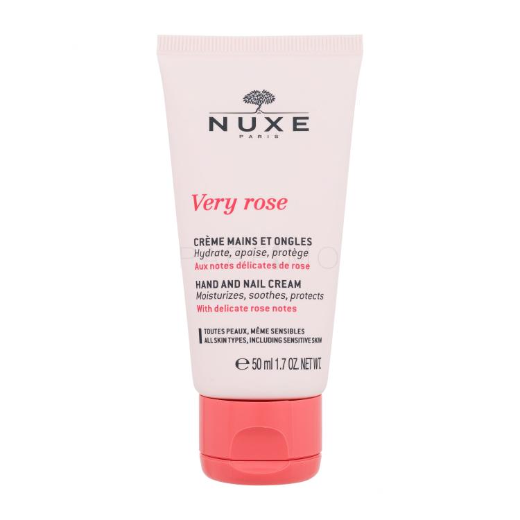 NUXE Very Rose Hand And Nail Cream Cremă de mâini pentru femei 50 ml