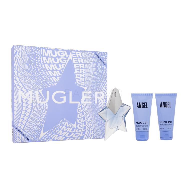 Mugler Angel SET3 Set cadou Apă de parfum 25 ml + loțiune de corp 50 ml + gel de duș 50 m