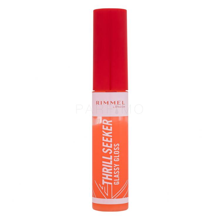 Rimmel London Thrill Seeker Glassy Gloss Luciu de buze pentru femei 11 ml Nuanţă 250 Peachy Vibes